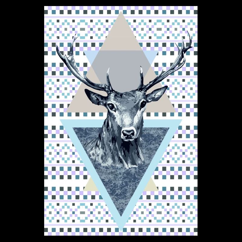 Cerf roi de la forêt