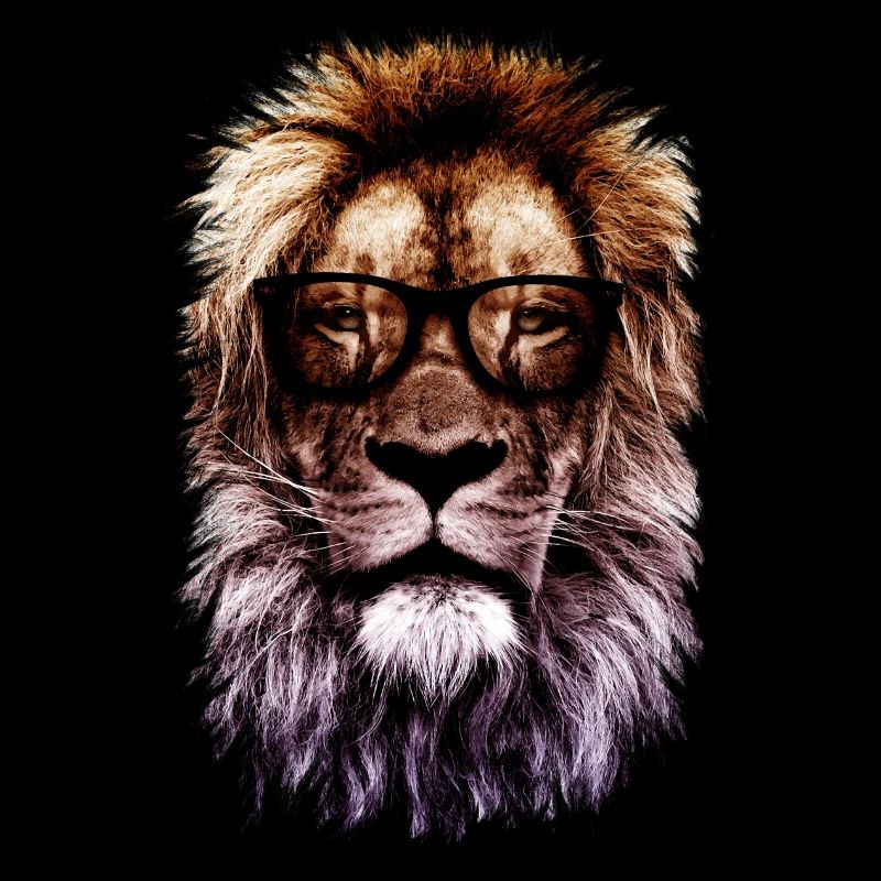 Lion de hipster