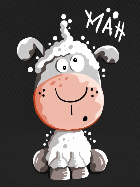 Drolliges Schaf - Schafe - Lamm - Fun