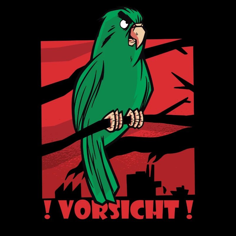 Vorsicht bissiger Vogel
