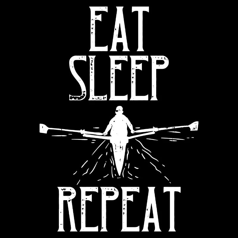 Rowers rowing eating sleeping rowing