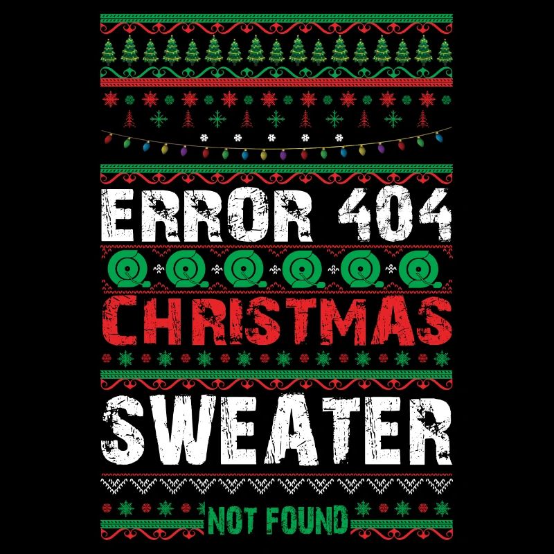 Erreur 404 Pull de Noël Introuvable Ordinateur