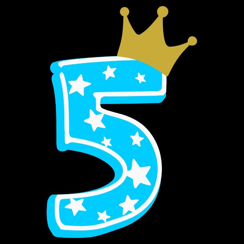5 crown 5th birthday 5 years