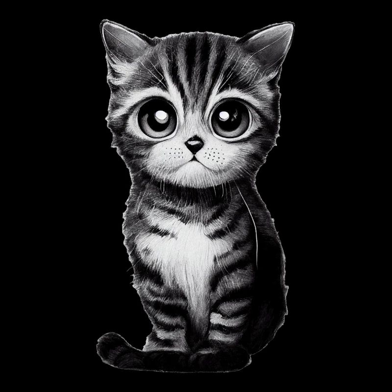 Gezeichnete Katze