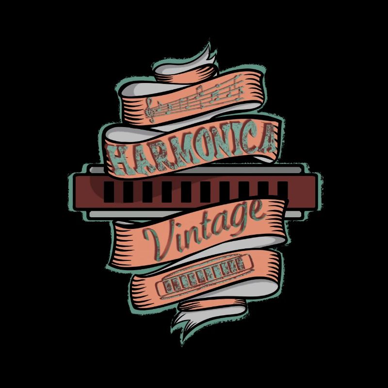 Vintage harmonica for harmonica player