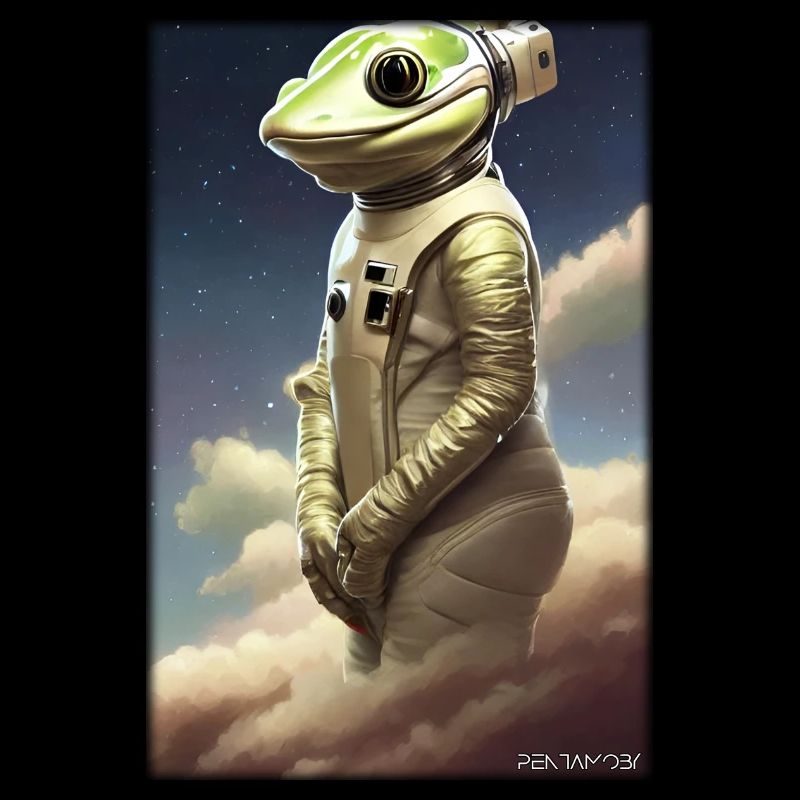 Frog Amphibian Astronaut Future Sci-Fi Technology
