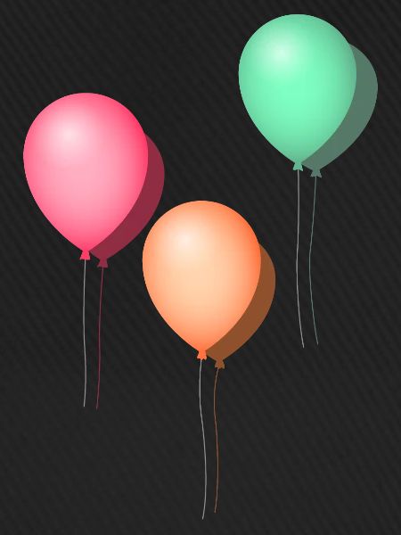 Balloons pastel