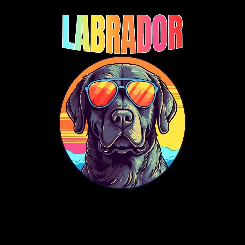 Cool Retro Labrador