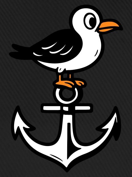 Seagull Anchor Comic