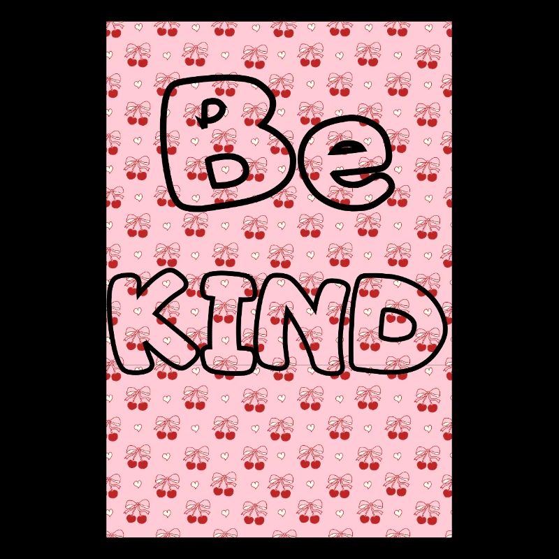 Be kind with cherry pattern