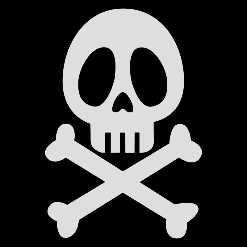 Pirate skull and bones - tete de mort