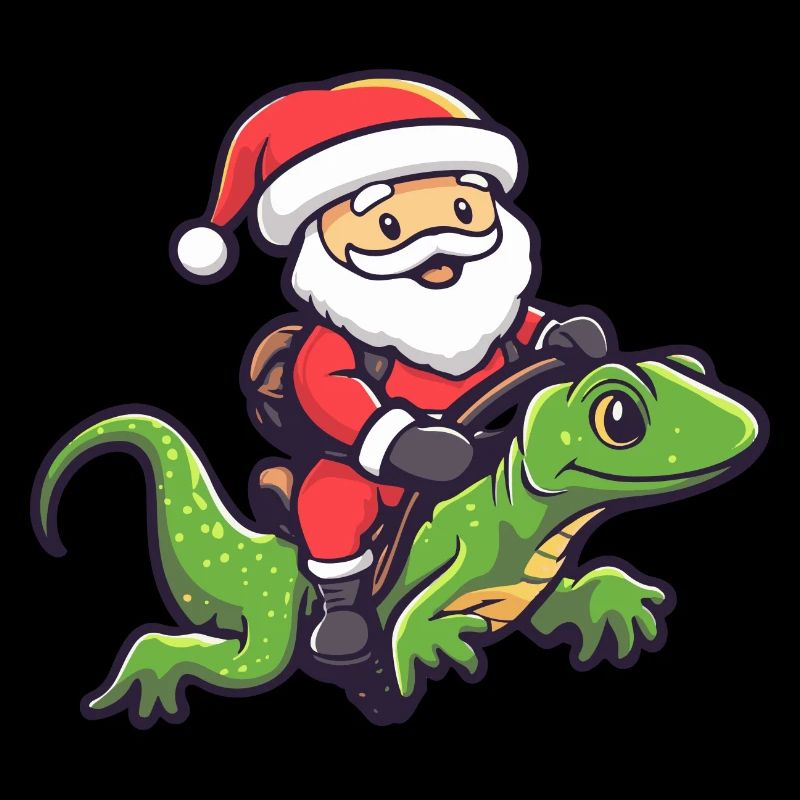 Echse Weihnachtsmann