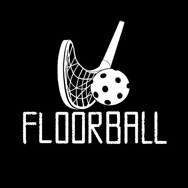 Floorball design blanc