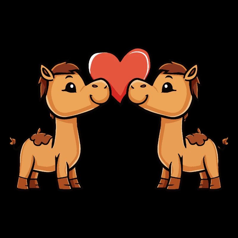 Kamel Paar Valentinstag
