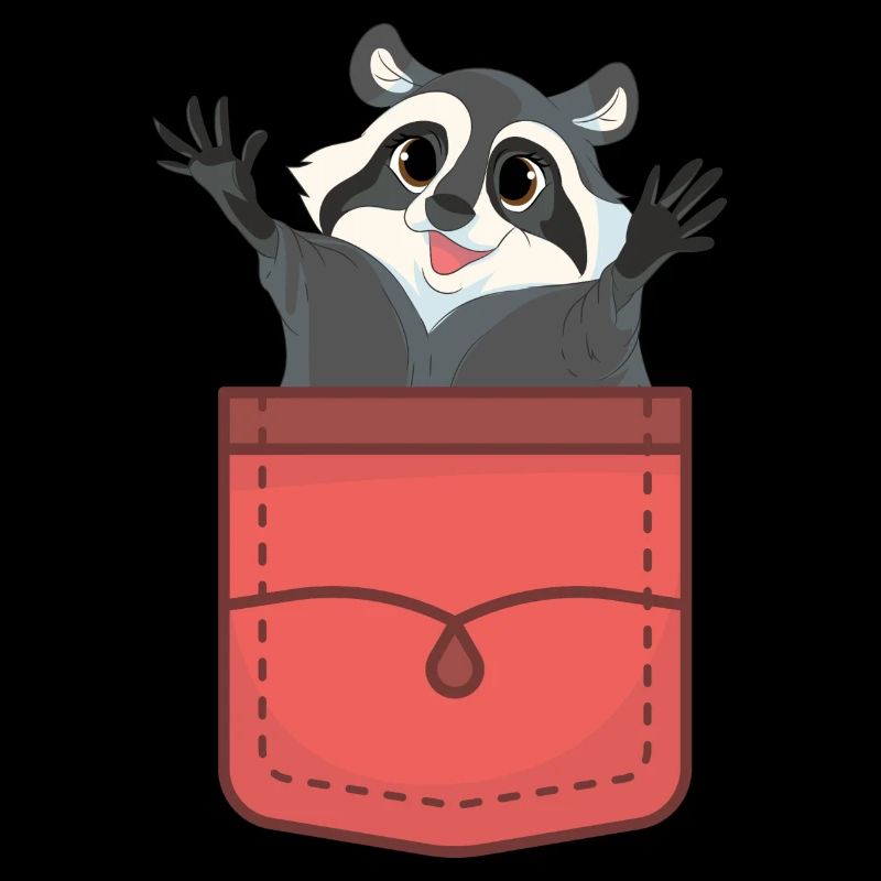 Waschbären Geschenk Waschbär
