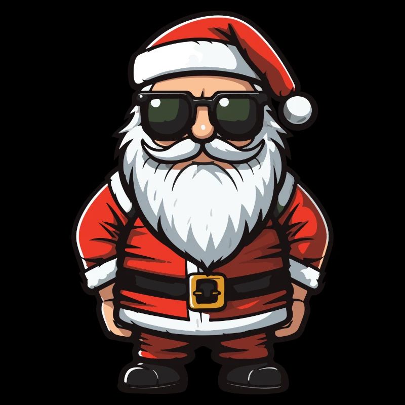 Weihnachtsmann Comic Santa