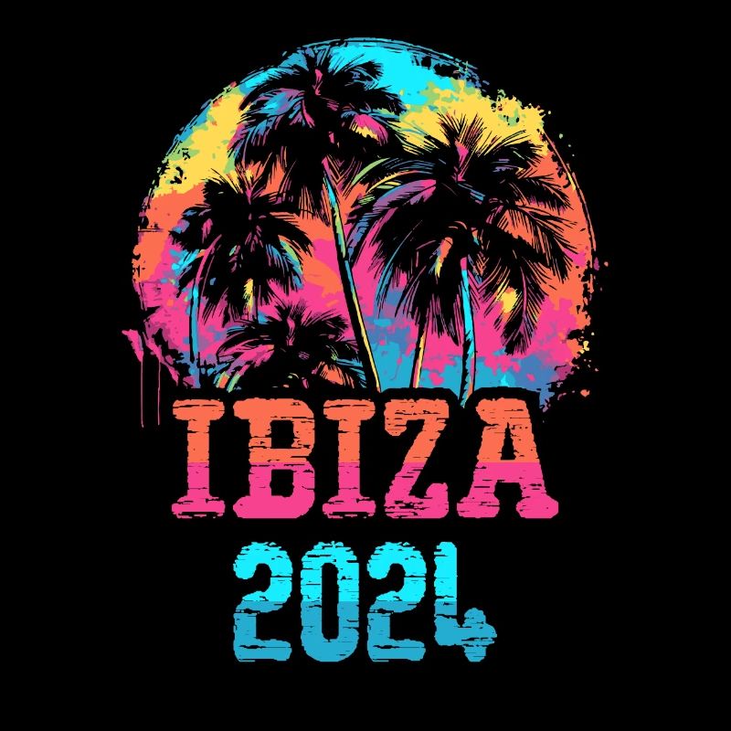 Palmiers de l’équipe Ibiza 2024 multicolores