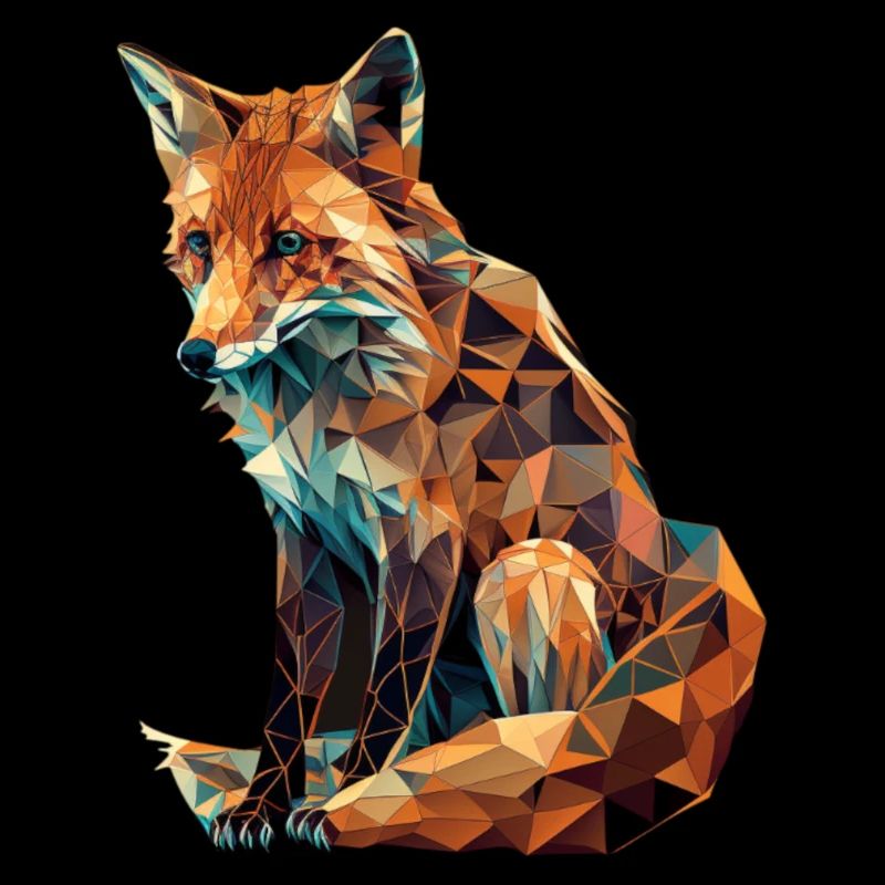 Renard de forme géométrique