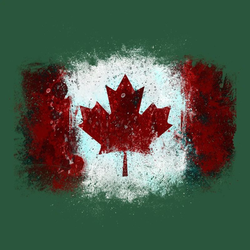 Graffiti drapeau canadien