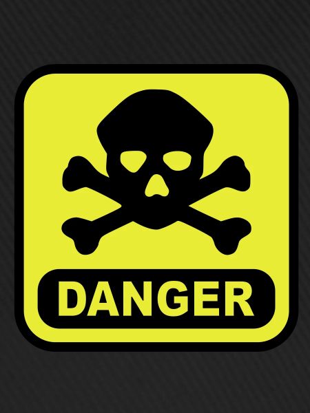 Danger skull