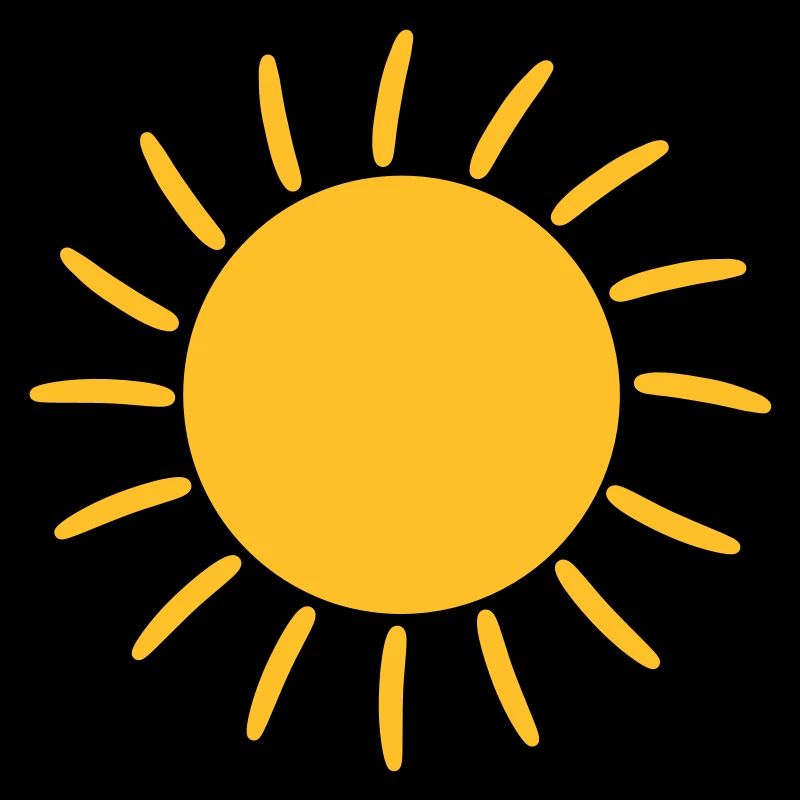 Leuchtende Sonne