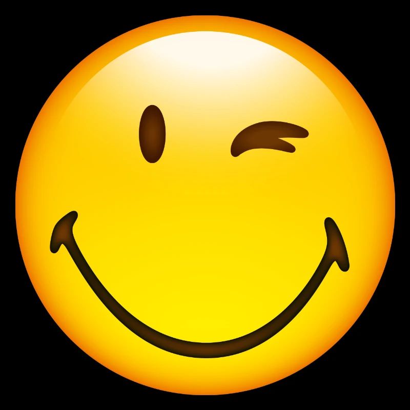 Smiley Glossy Happy Blink