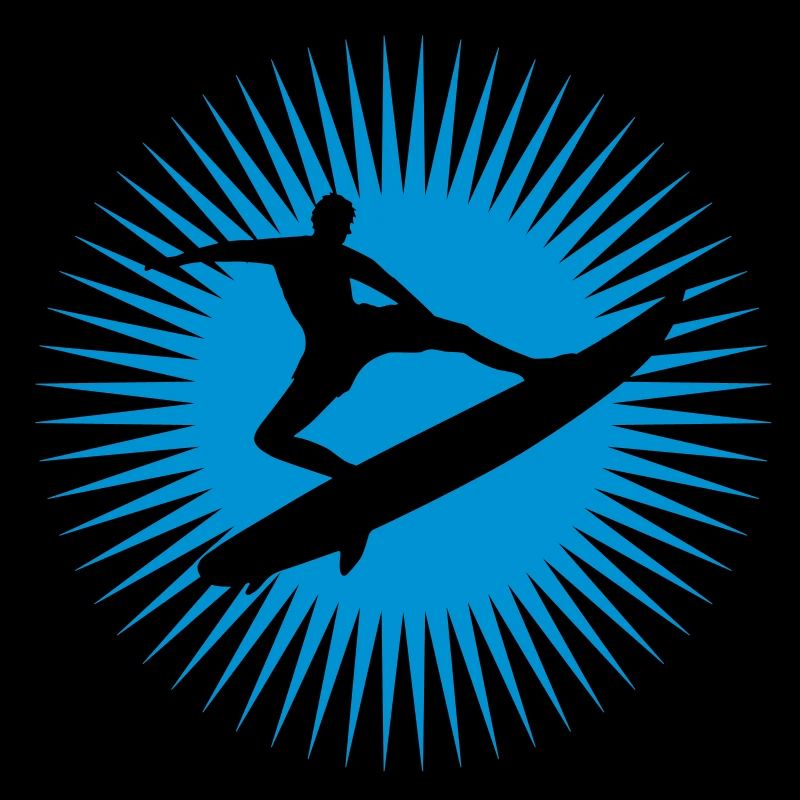 Surfer Silhouette Surfbrett