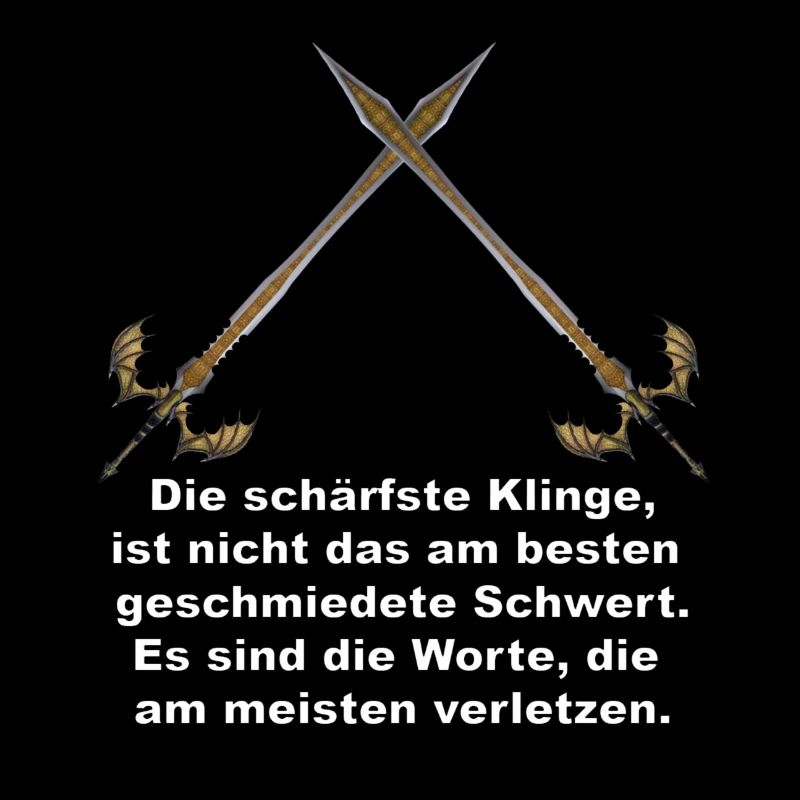 Die schärfste Klinge sind Worte