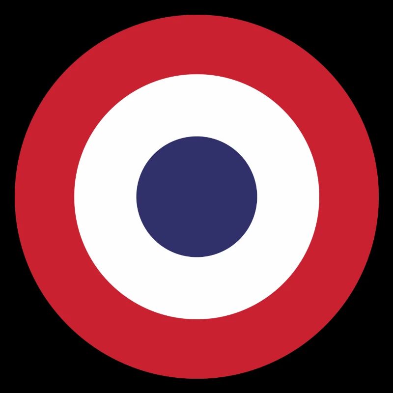 Frankreich Flag Round Target