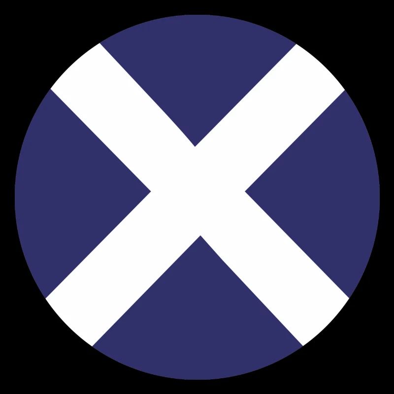 Scotland Flag Round Target