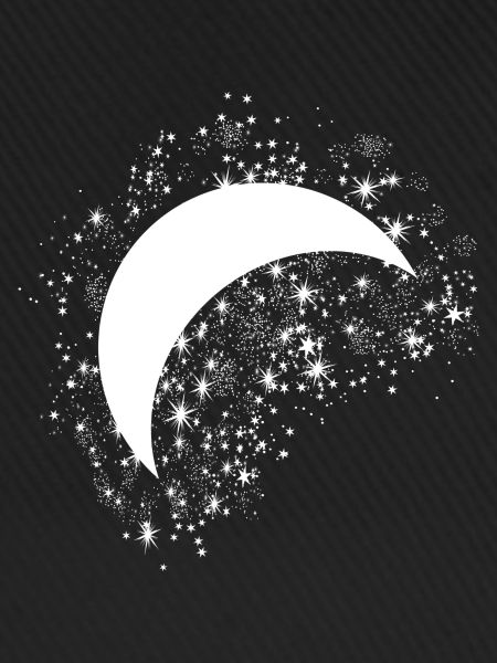 Mond Mit Sternen