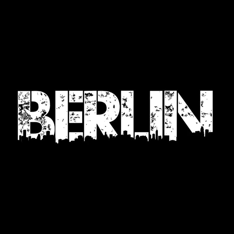 Berlin Skyline 2022 in weiss