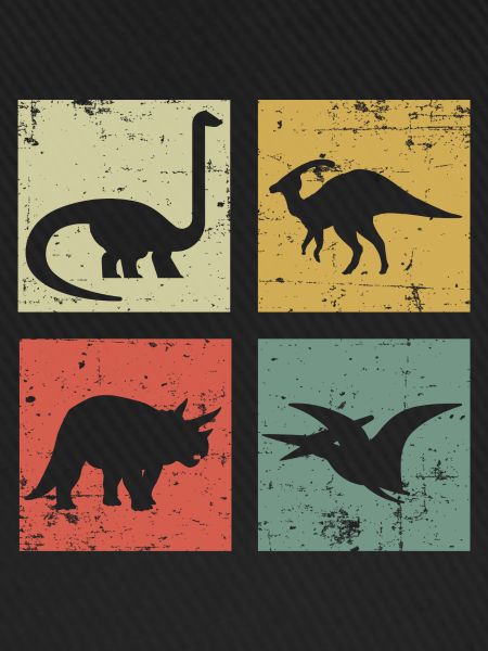 four dinosaurs