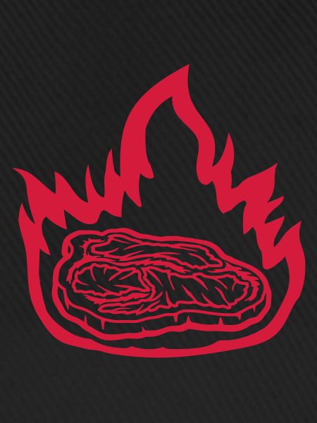 Hot fire steak juicy