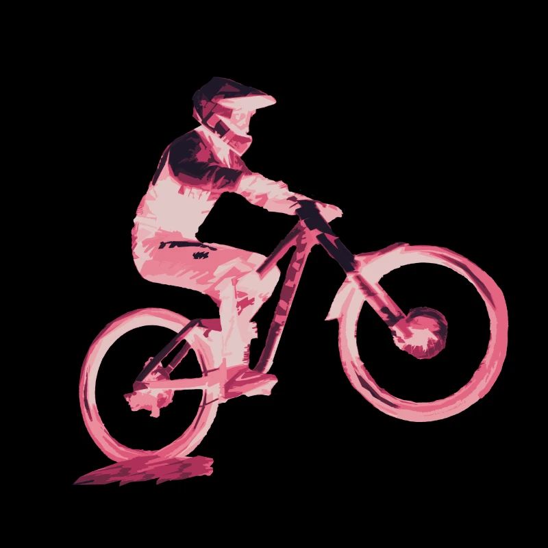 mountain biking downhill