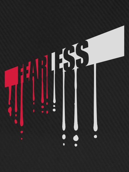 fearless Text Zitat Design
