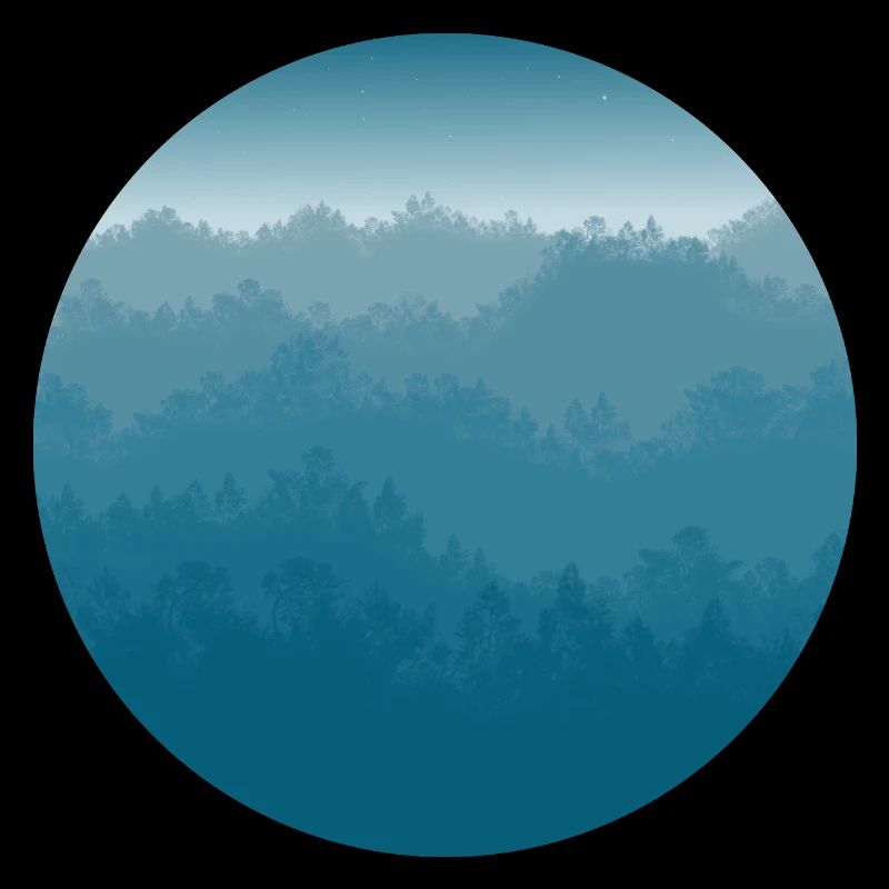 Landscape in blue
