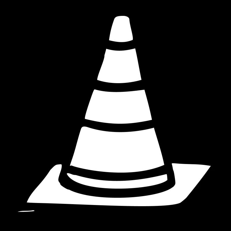 traffic cone warning