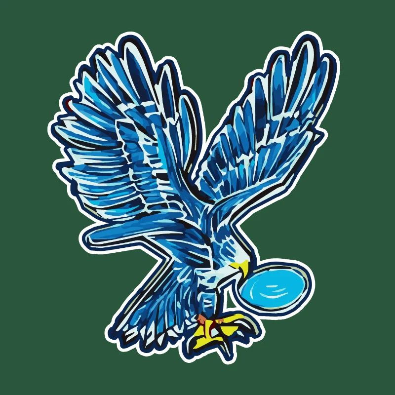 Iconic eagle in comic style - AI Art
