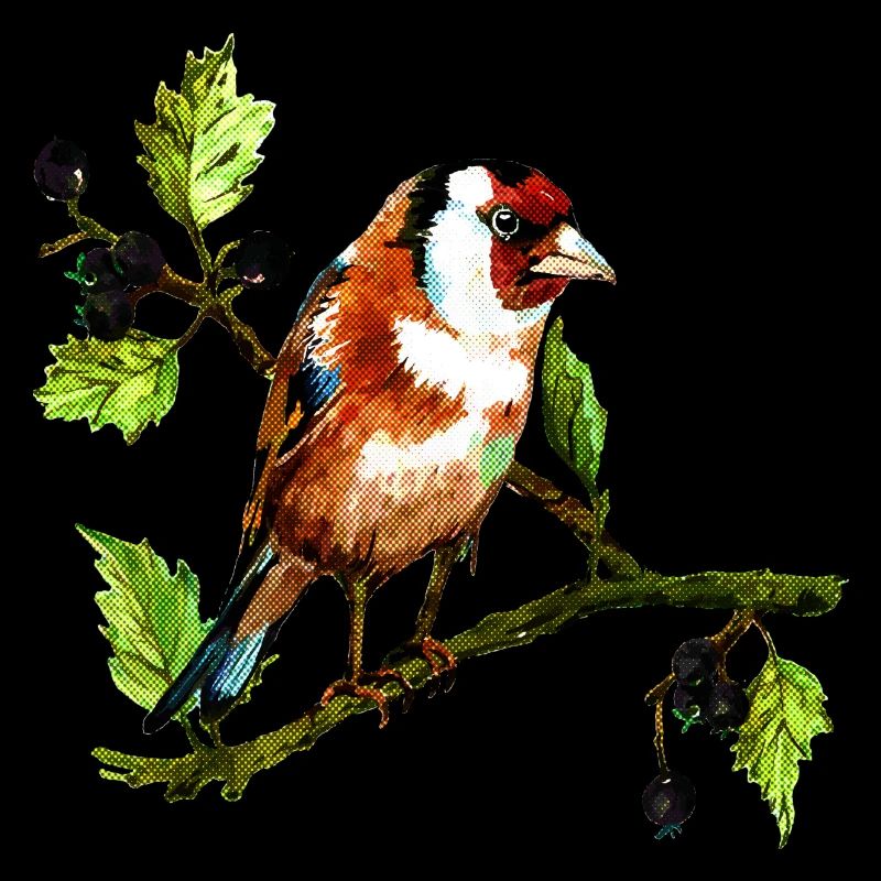 Bunter Vogel