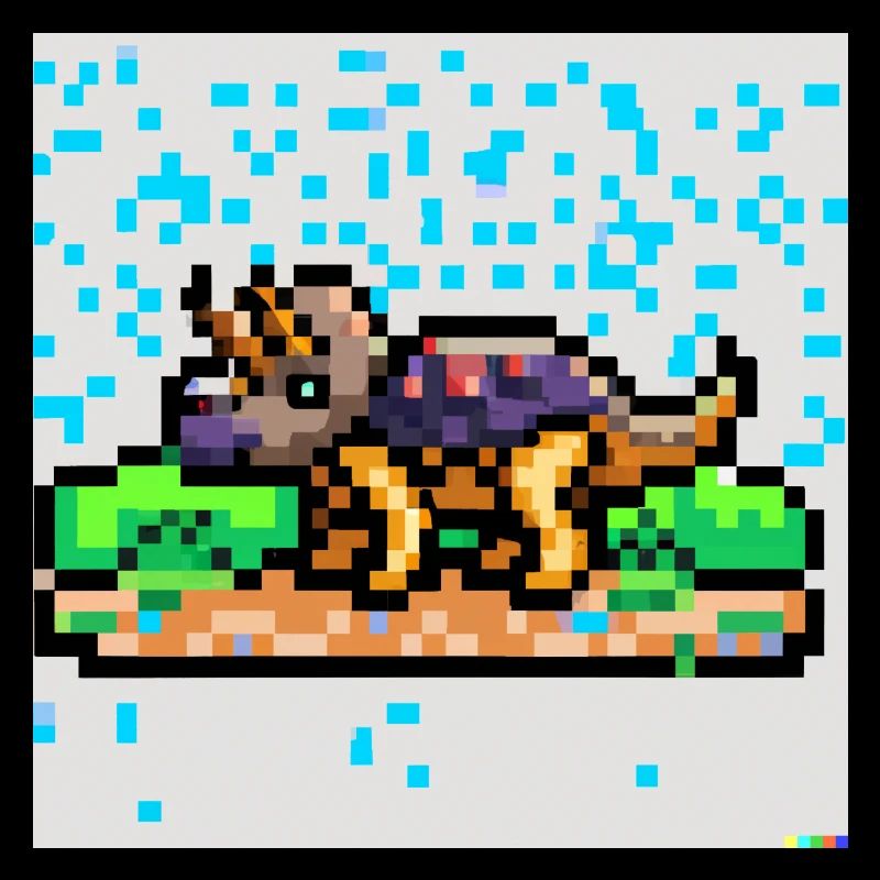 Triceratops pixel art