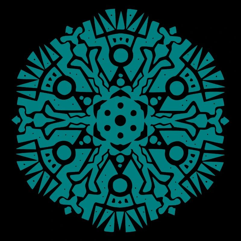 Modèle Mandala Maya
