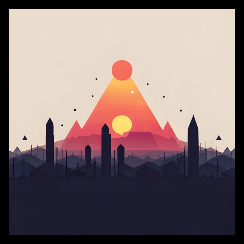 abstrakte Pyramide
