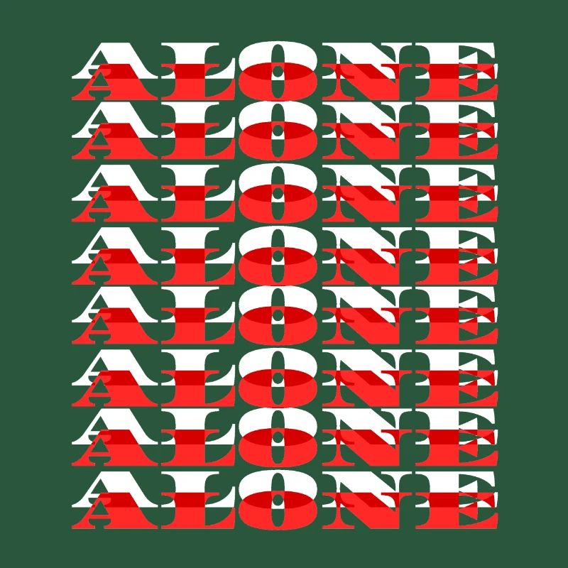 Alone - White/Red
