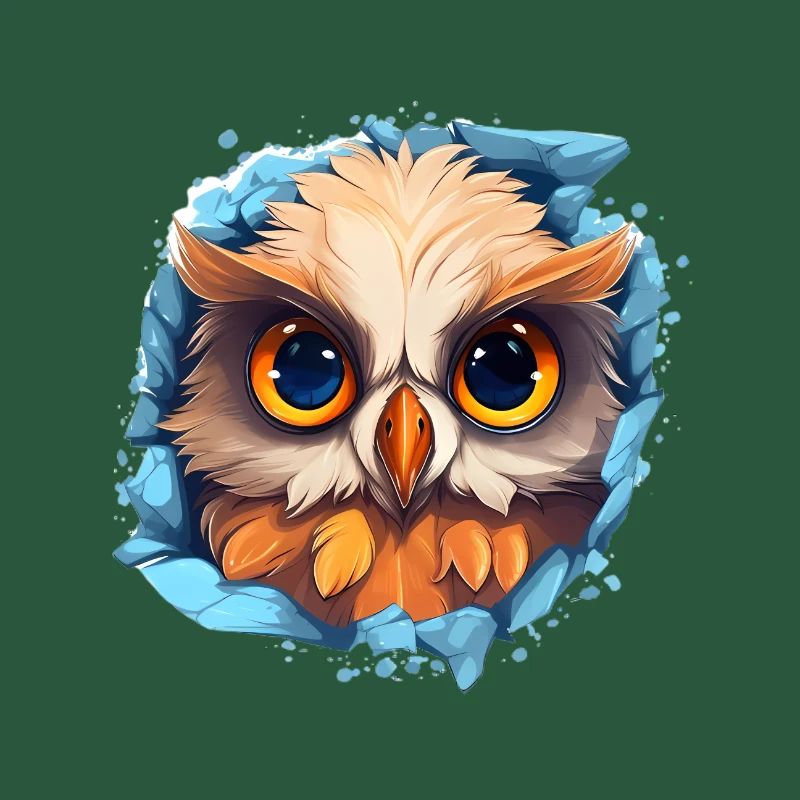 Niedliche Wachsame Eule | Nachtschwärmer Eule