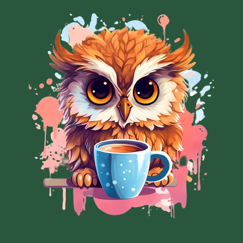 Niedliche Wachsame Eule | Nachtschwärmer Eule