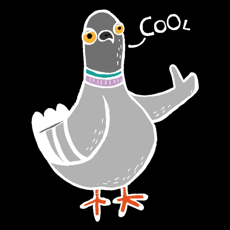 Coo / Cool Pigeon (Weiß)