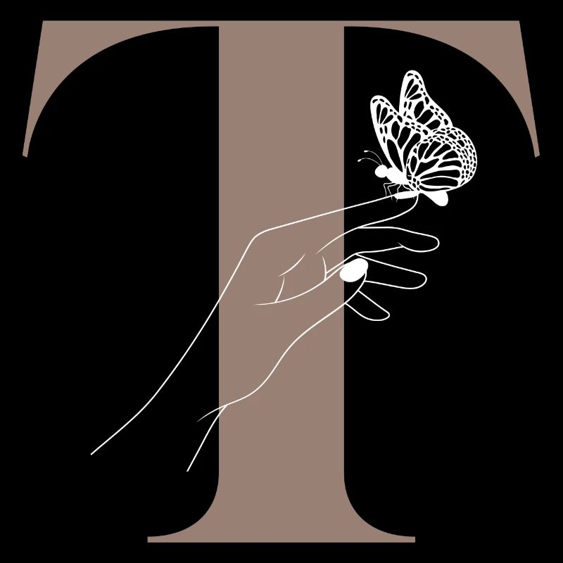 letter n magic butterfly