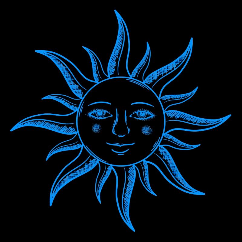 Sun Face Sacred Geometry Yoga Simple Shape