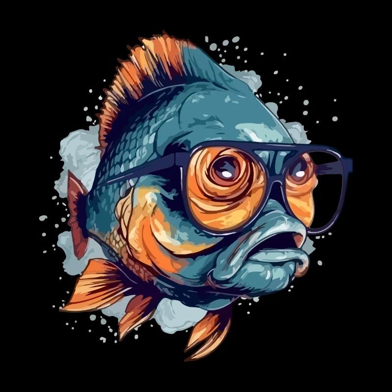 Blop le poisson à lunettes